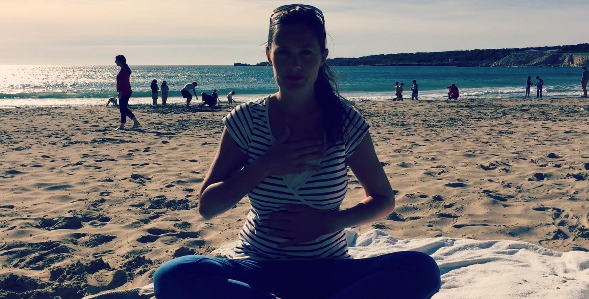 apprendre à bien respirer Sur la plage