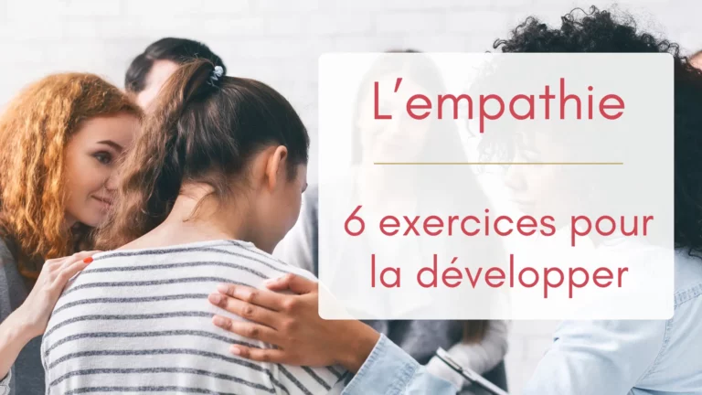 Un groupe de personnes consolent une jeune femme triste en mettant leur main sur son épaule et en lui souriant de façon bienveillante. Bannière pour l'article "comment développer son empathie ?"