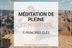 Envie d'essayer la méditation de pleine conscience ? Voici 5 principes clés et 3 exercices très simples pour la pratiquer au quotidien !