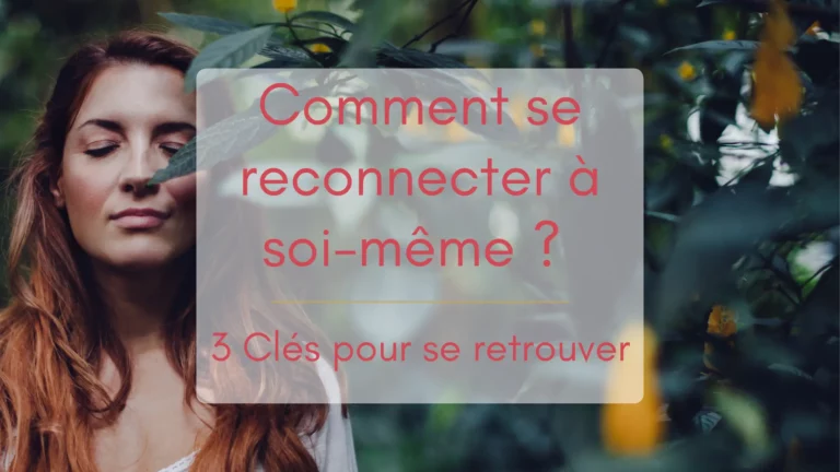 Une femme, yeux fermés dans la nature verdoyante, cheveux longs lâchés, décontractée, elle se reconnecte à la nature et donc à elle-même, dans un instant de plénitude.