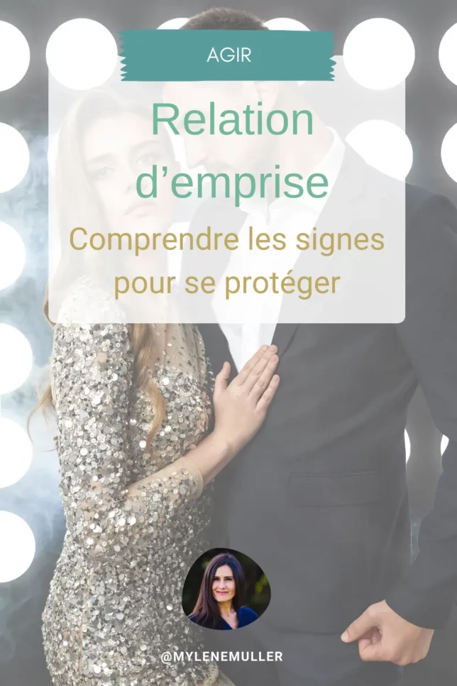 Un couple en tenue de soirée, la femme regarde au loin, illustration article "comment sortir d'une relation d'emprise"